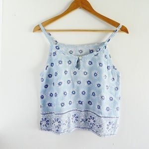 Cotton Blue Tie Dye Summer Top